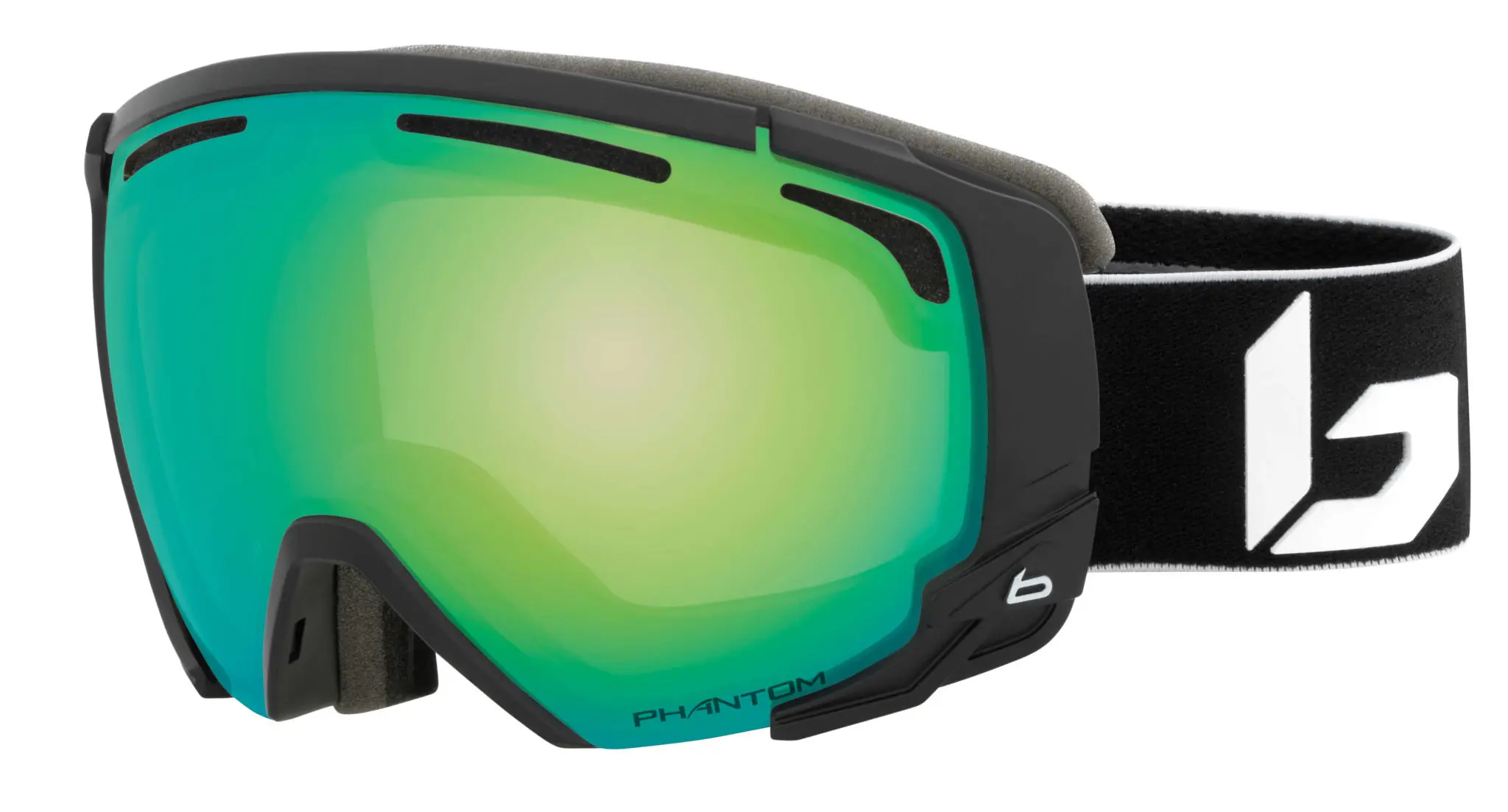 Bolle Supreme OTG Goggles (Matte Black Corp/Phantom Green Emerald