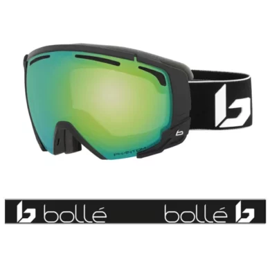 Bolle Supreme OTG Goggles (Matte Black Corp/Phantom Green Emerald) at Northern Ski Works