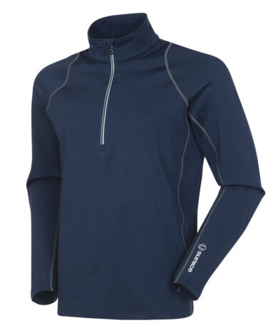 Sunice Men's Tobey Pullover With Reflective Tape - Midnight/Charcoal, Medium 2020-21 at Northern Ski Works