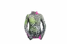 Skea Women's Andy Base Layer Top - Olive Leopard, Small 2020-21 at Northern Ski Works