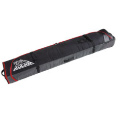 Kulkea Kantaja Double Roller Ski Bag - Black/Grey/Red at Northern Ski Works