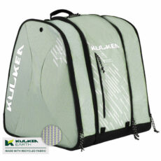 Kulkea Speed Pack Ski Boot Bag - Recycled Grey/Green at Northern Ski Works