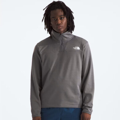 The North Face Men’s Cedar Trail 1/4 Zip Top - Smoked Pearl, Medium at Northern Ski Works 1