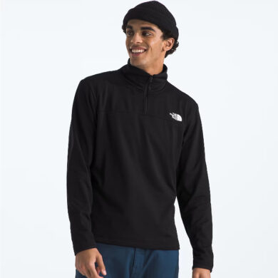 The North Face Men’s Cedar Trail 1/4 Zip Top - TNF Black, Medium at Northern Ski Works 1