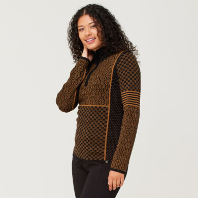 Krimson Klover Women's Pow Zip Neck Sweater at Northern Ski Works 1