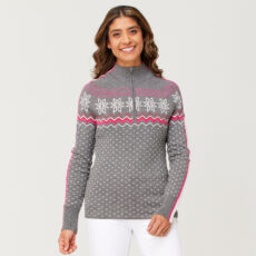 Krimson Klover Women's Snowhut Zip Neck Sweater at Northern Ski Works