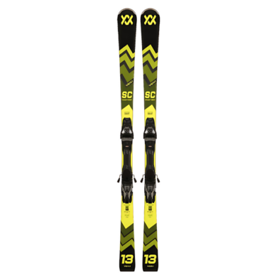 Völkl Racetiger SC Black Skis + Marker vMotion3 12 GW Bindings (2025) at Northern Ski Works