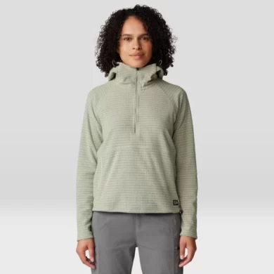 Mountain Hardwear Women's Summit Grid Half Zip Hoody at Northern Ski Works 4