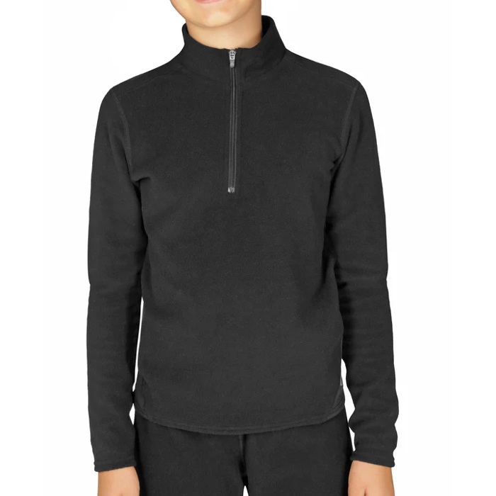 HC9565.jpg Hot Chillys Youth La Montaña Microfleece Zip-T - Image 1