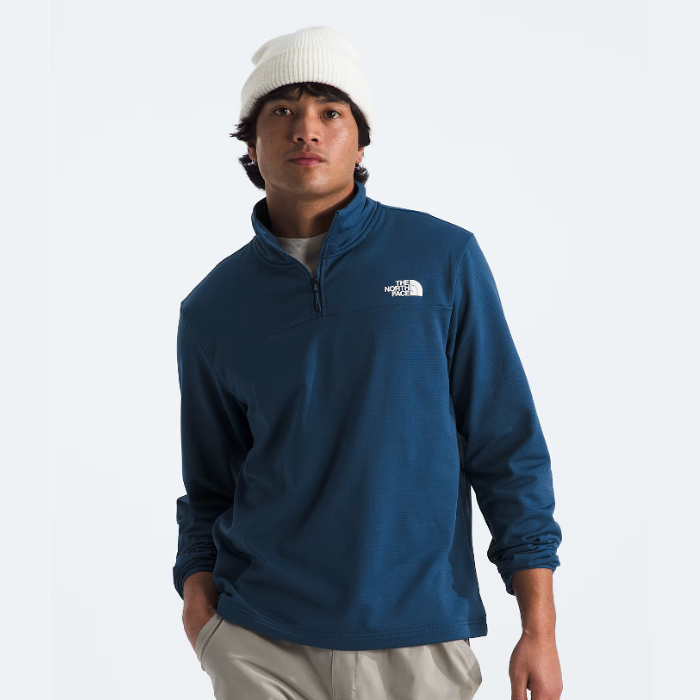 NF0A8AZEHDC-in-Shady-Blue-B.png The North Face Men’s Cedar Trail 1/4 Zip Top - Image 1