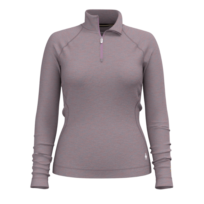 Womens-Classic-Thermal-Merino-Base-Layer-Quarter-Zip-Violet-1.png Smartwool Women's Classic Thermal Merino Base Layer 1/4 Zip - Image 1