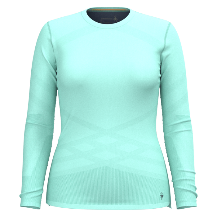 Womens-Intraknit-Thermal-Merino-Base-Layer-Crew-Blue-1.png Smartwool Women's Intraknit Thermal Merino Base Layer Crew - Image 1
